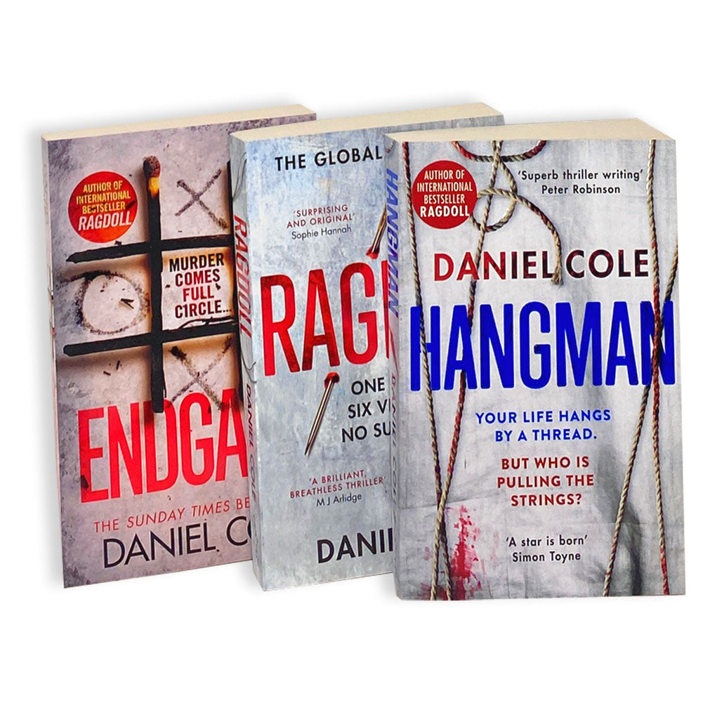 Daniel Cole 3 Book Thriller Collection Set– Includes Ragdoll, Hangman & Endgame |Crime Fiction, Murder Mystery,Detectives,Suspense & Bestseller Series