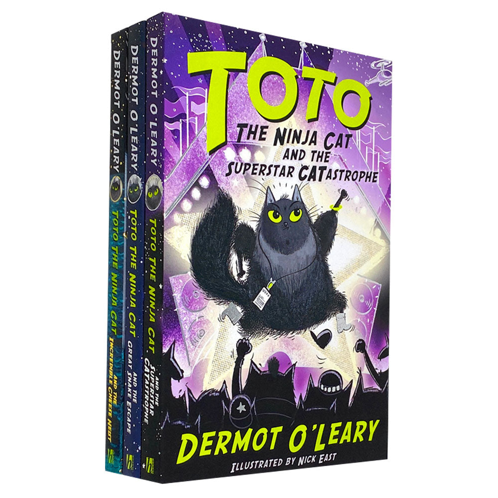 Toto the Ninja Cat Series 3 Books Collection Set By Dermot OLeary