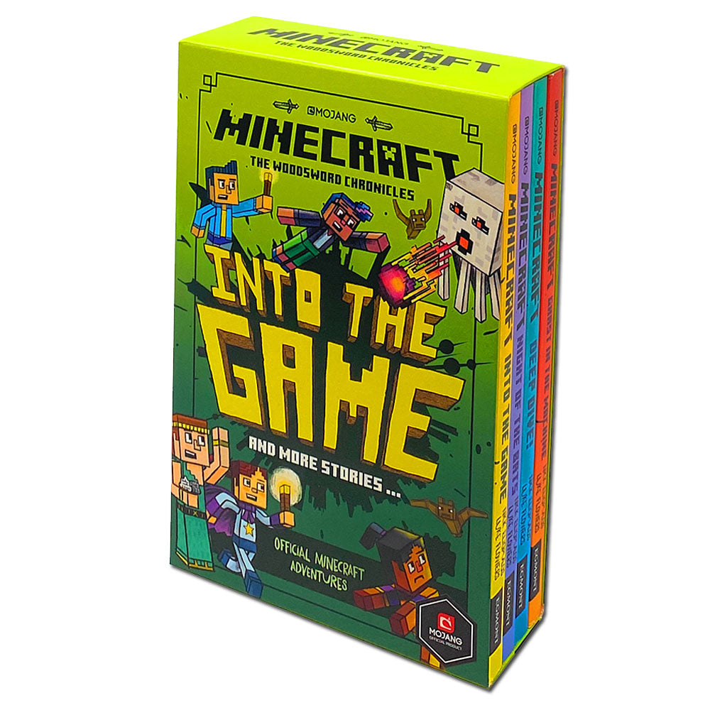 Minecraft: Into the Game – The Woodsword Chronicles Collection | 4-Book Set for Kids | Adventure, Fiction, Fun Reading, Imagination & Exploration