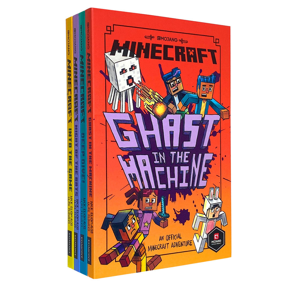 Minecraft: Into the Game – The Woodsword Chronicles Collection | 4-Book Set for Kids | Adventure, Fiction, Fun Reading, Imagination & Exploration
