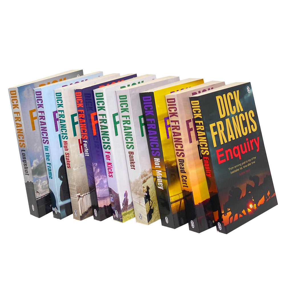 Dick Francis Thriller Series 9 Book Collection – Mystery Suspense Fiction Novels Set by Popular Author Penguin Bestseller Stories