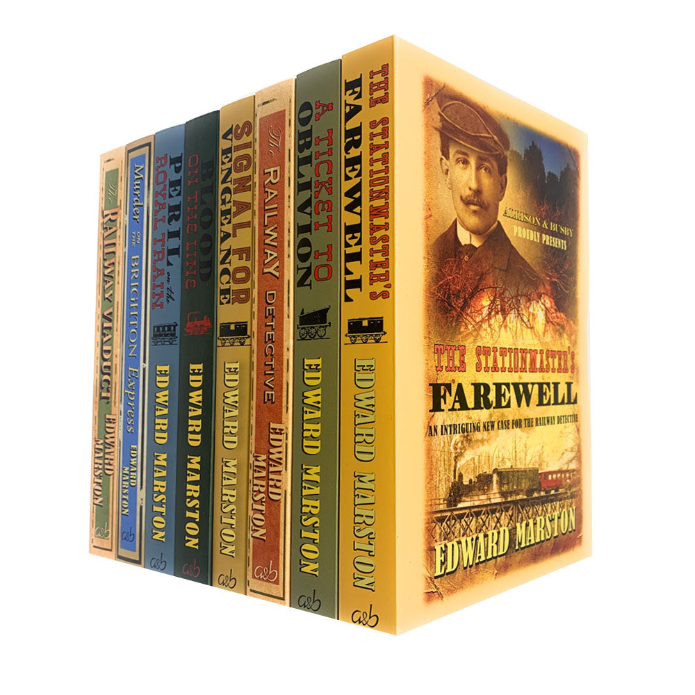 Edward Marston 8 Books Collection Set Railway Detective Series Paperback NEW