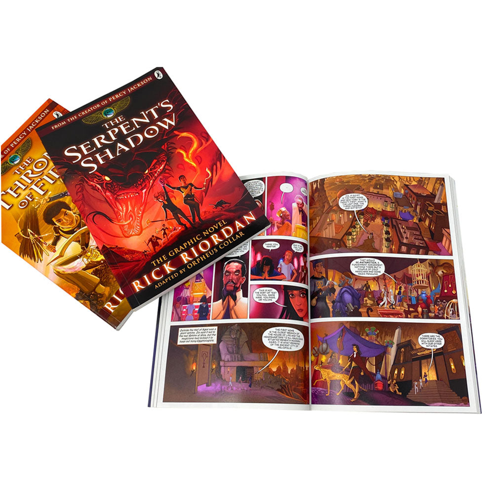 Rick Riordan The Graphic Novel 3 Books Set Collection Kane Chronicles (Paperback)