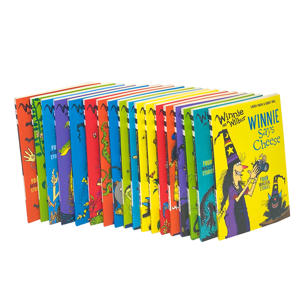 Winnie and Wilbur 18 Book Set Collection by Laura Owen | Children's Fiction, Illustrated Adventure Stories for Kids 6-10 | Fun, Creative & Educational