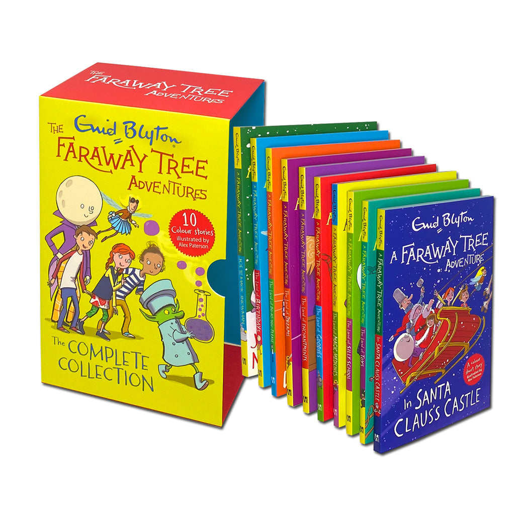 The Complete Faraway Tree Adventures 10 Books Collection Box Set by Enid Blyton – Classic Children's Fantasy Stories,Illustrated Book Series