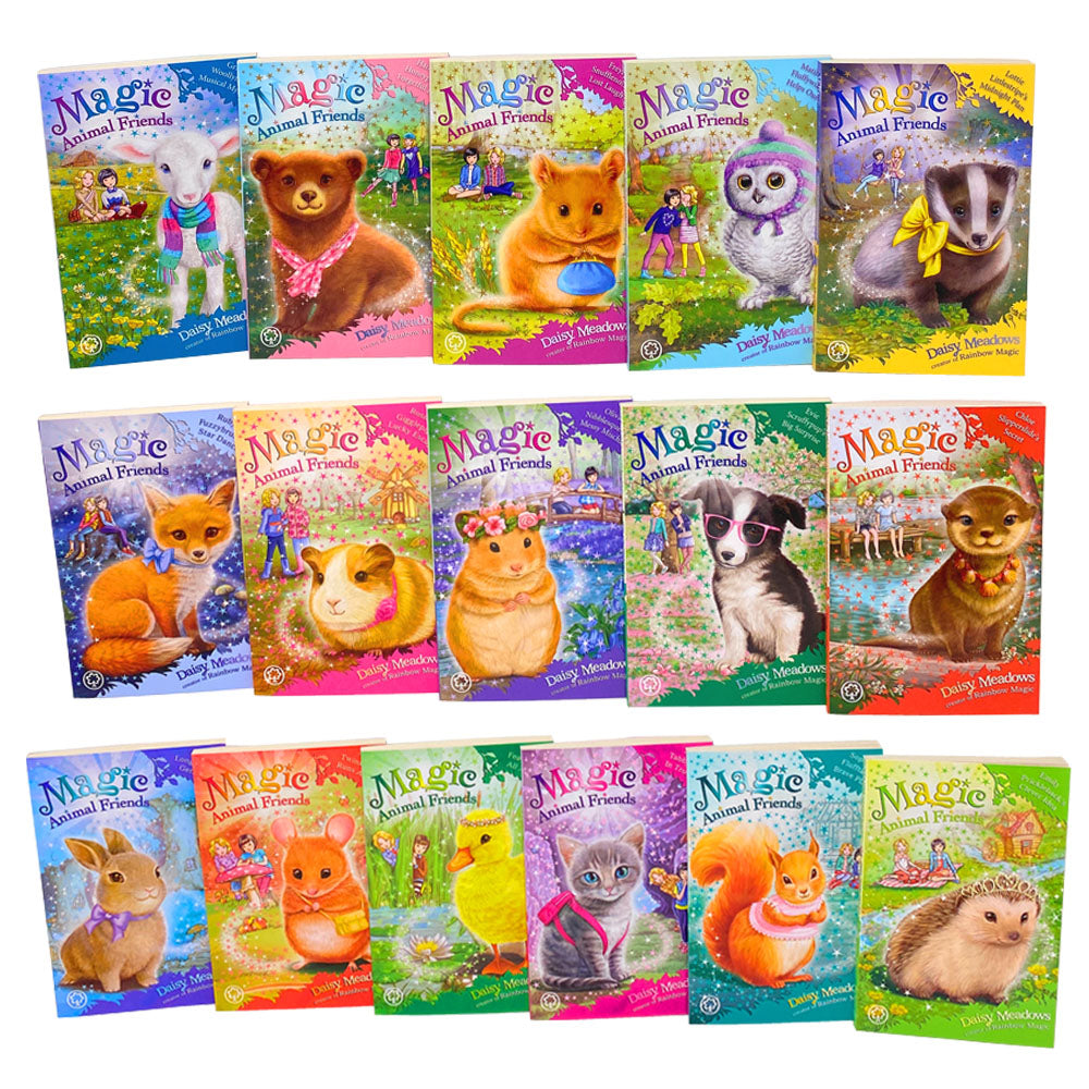 Magic Animal Friends Series 16 Book Set by Daisy Meadows – Children's Fantasy Fiction Collection, Adventure Stories for Fun Reading