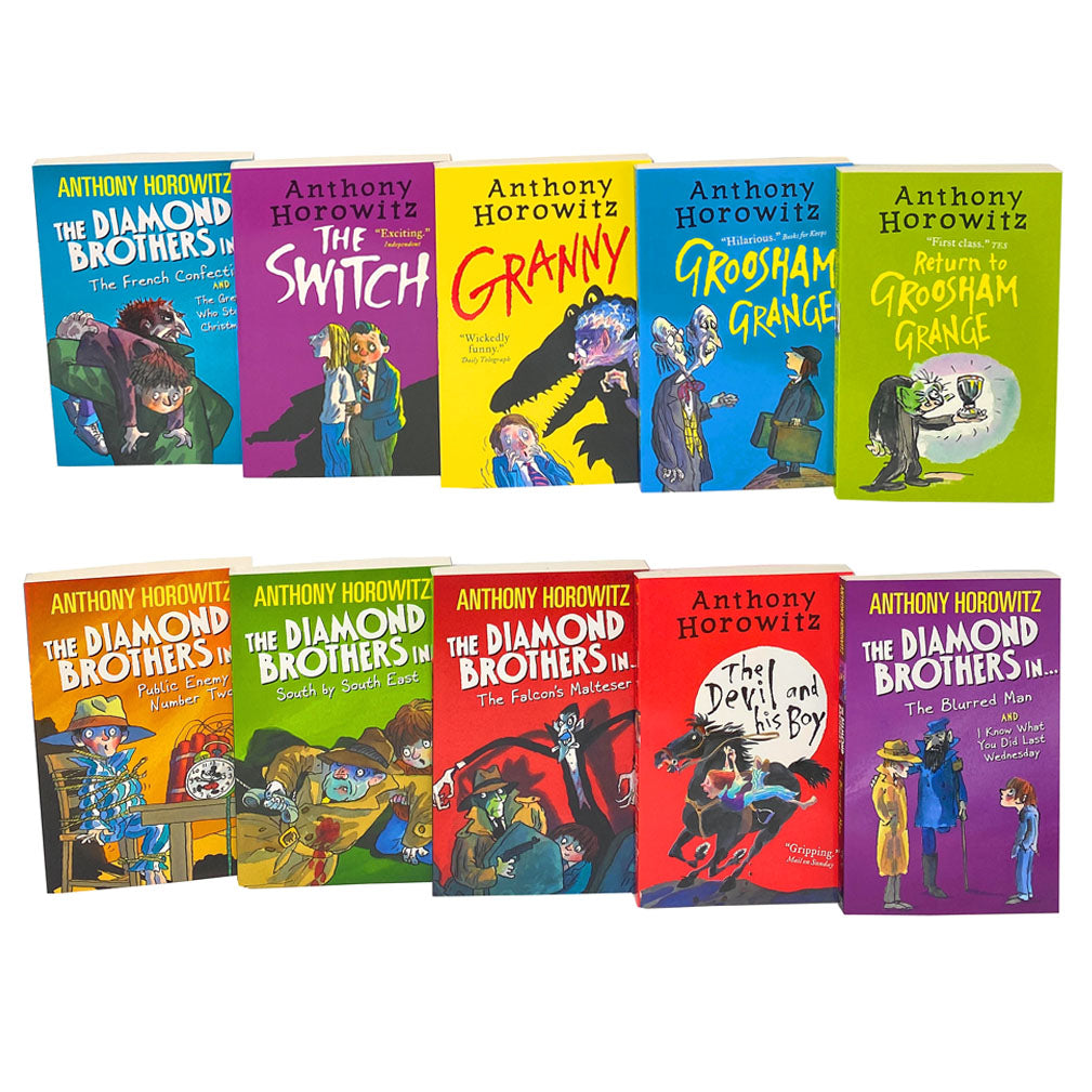 The Wickedly Funny Anthony Horowitz Bumper Boxset– 10 Paperback Book Collection of Hilarious & Adventurous Children's Fiction for Young Readers & Kids