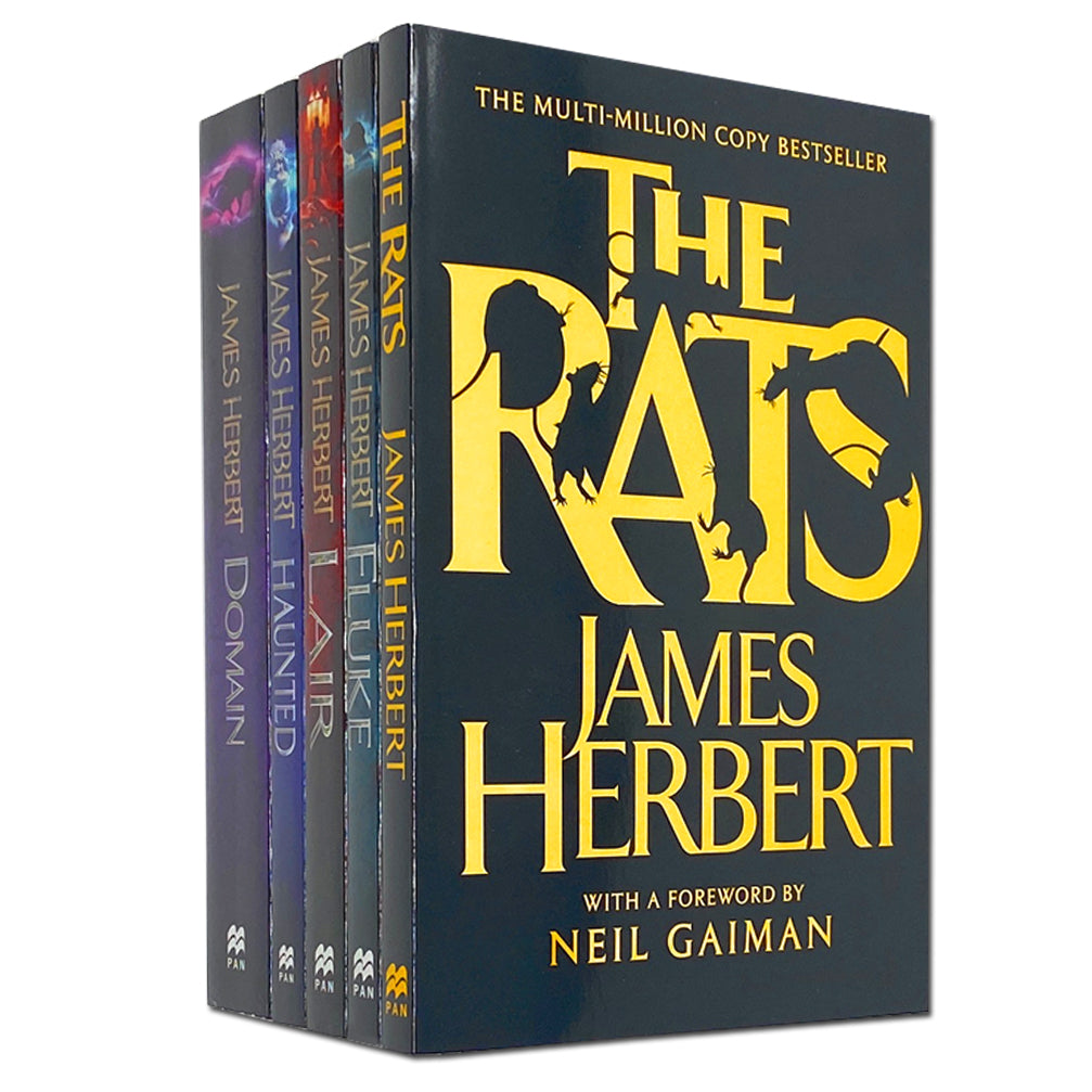 James Herbert Horror Fiction Paperback Book Set | 5 Books Collection – The Rats, Haunted, Domain & More | Classic Thriller for Gripping Reads