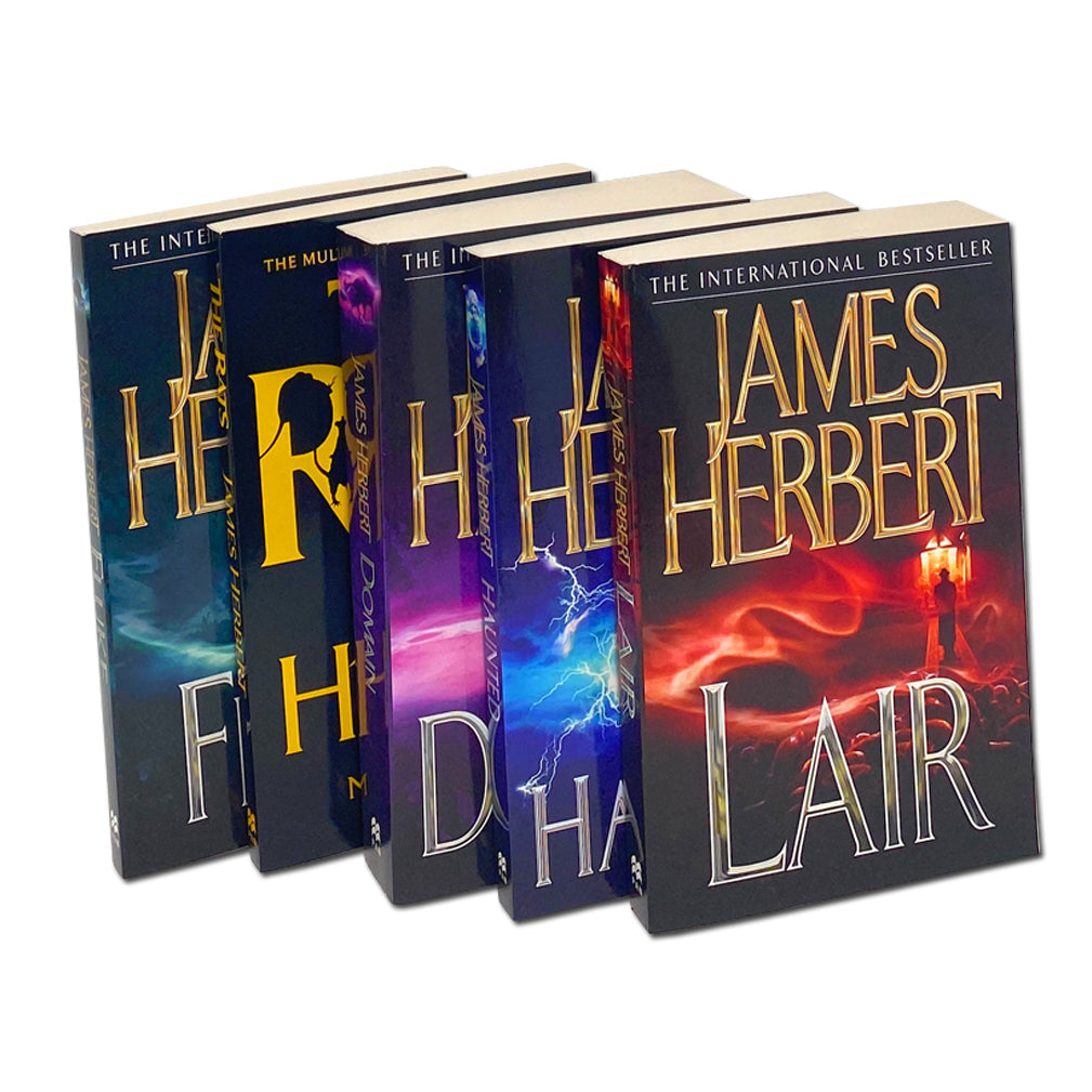 James Herbert Horror Fiction Paperback Book Set | 5 Books Collection – The Rats, Haunted, Domain & More | Classic Thriller for Gripping Reads