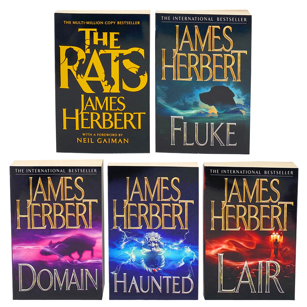 James Herbert Horror Fiction Book Set | 5 Books Collection – The Rats, Haunted, Domain & More | Classic Thriller for Gripping Reads