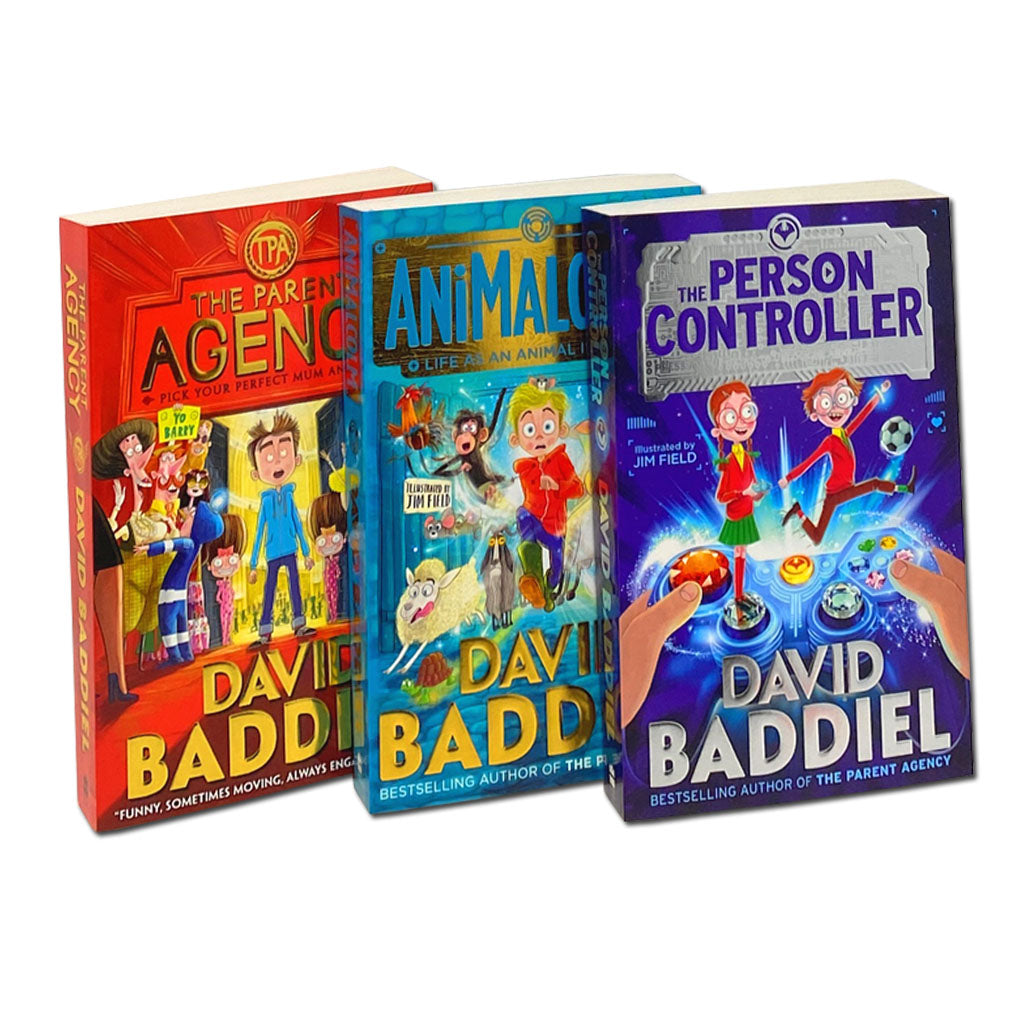 Blockbuster David Baddiel 3 Book Collection Set (The Parent Agency & More) | Funny Children's Fiction, Adventure, Family, Imagination, Paperback