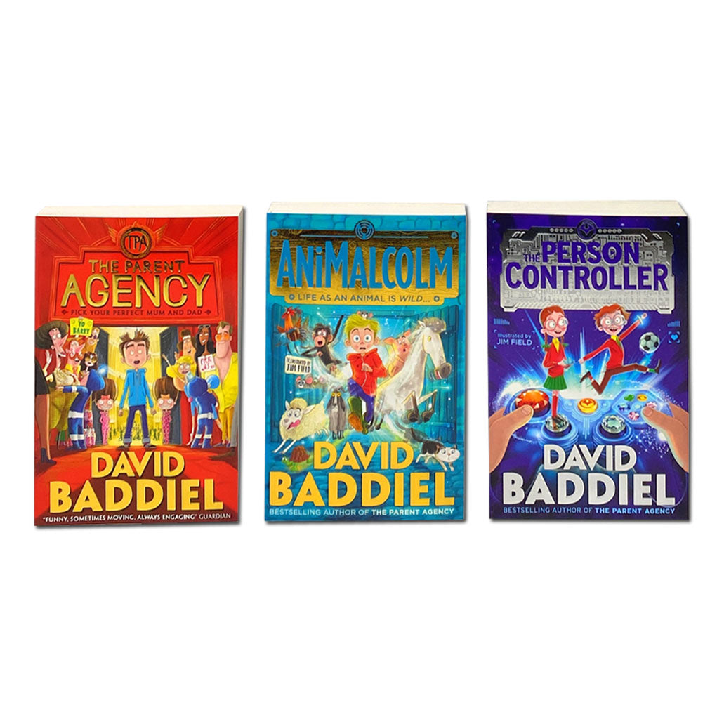 Blockbuster David Baddiel 3 Book Collection Set (The Parent Agency & More) | Funny Children's Fiction, Adventure, Family, Imagination, Paperback