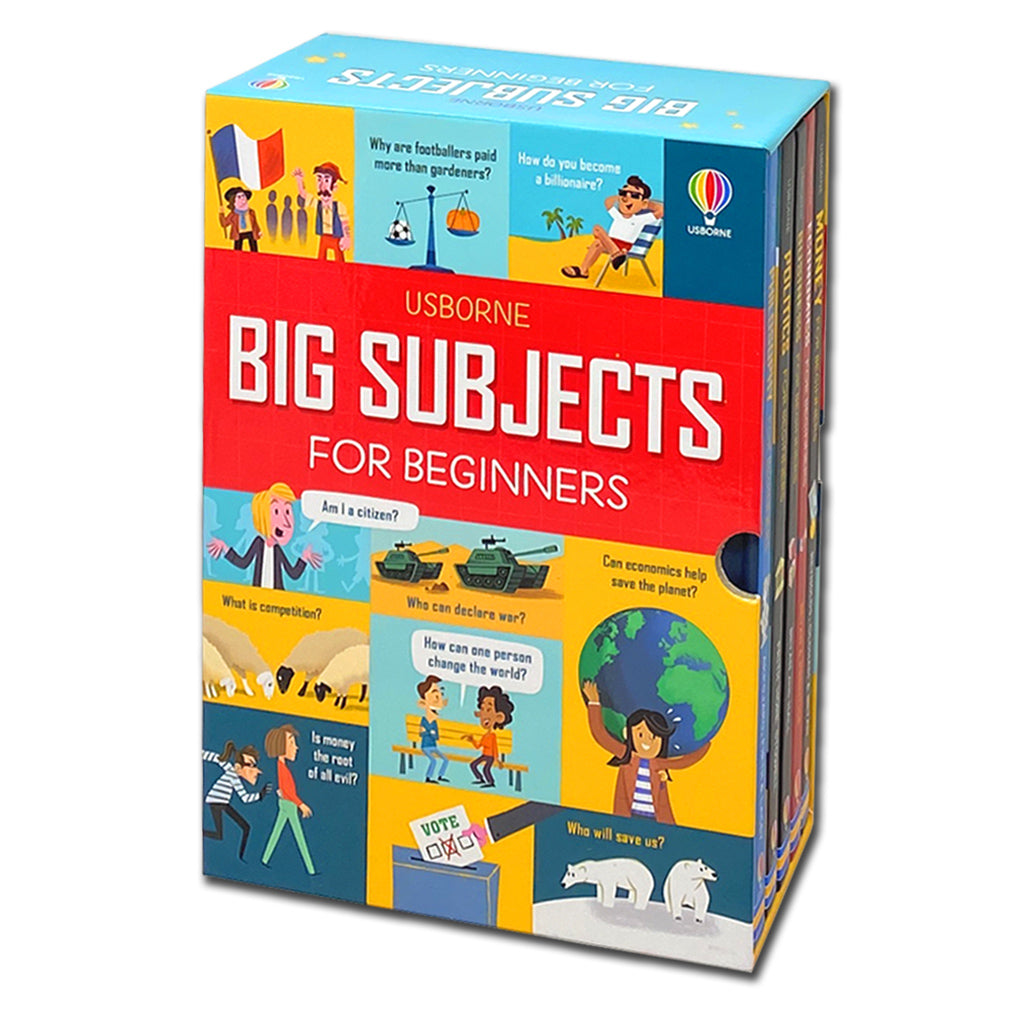 Usborne Big Subjects for Beginners 5-Book Collection Box Set | Educational Kids Books | Science, History & More | Learning Books for Children