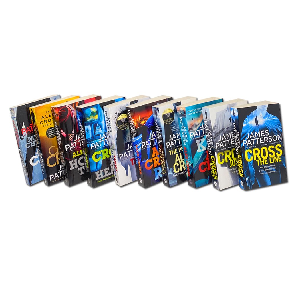 James Patterson Alex Cross Series 10 Books Collection Set (Fear No Evil, The People vs, Criss Cross,  Alex Cross, Cross the Line, Deadly Cross & More) | Paperback