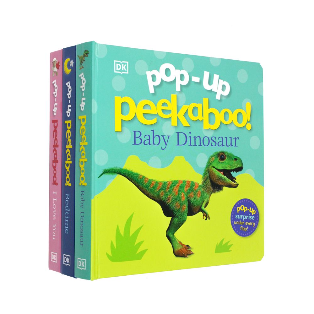 Pop-Up Peekaboo Collection 3-Book Set by DK | Interactive Baby & Toddler Books | Pop-Up Peekaboo I Love You, Bedtime, Baby Dinosaur | Fun Learning
