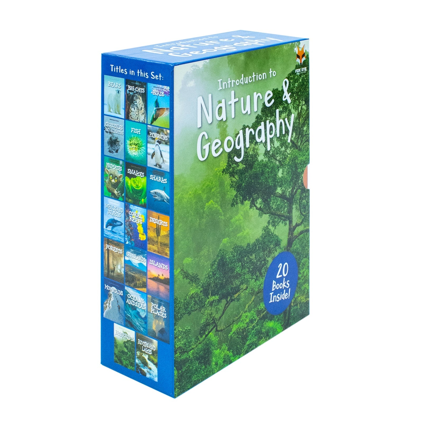 Children's Introduction to Nature & Geography 20-Books Box Set – Explore Wildlife, Ecosystems & Landscapes | Bears, Big Cats, Coral Reefs, Deserts & More