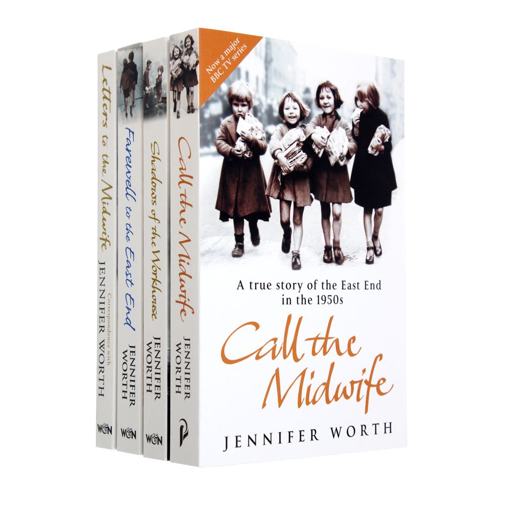 Call the Midwife Series 4-Book Set by Jennifer Worth | Historical Fiction Collection on Midwifery, Nursing, Life Stories & Drama – Paperback Pack