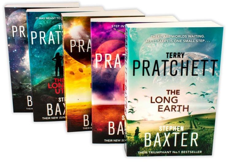 The Long Earth – Complete 5 Book Set Collection by Terry Pratchett & Stephen Baxter | Science Fiction Adventure Series | Parallel Worlds & Dystopia