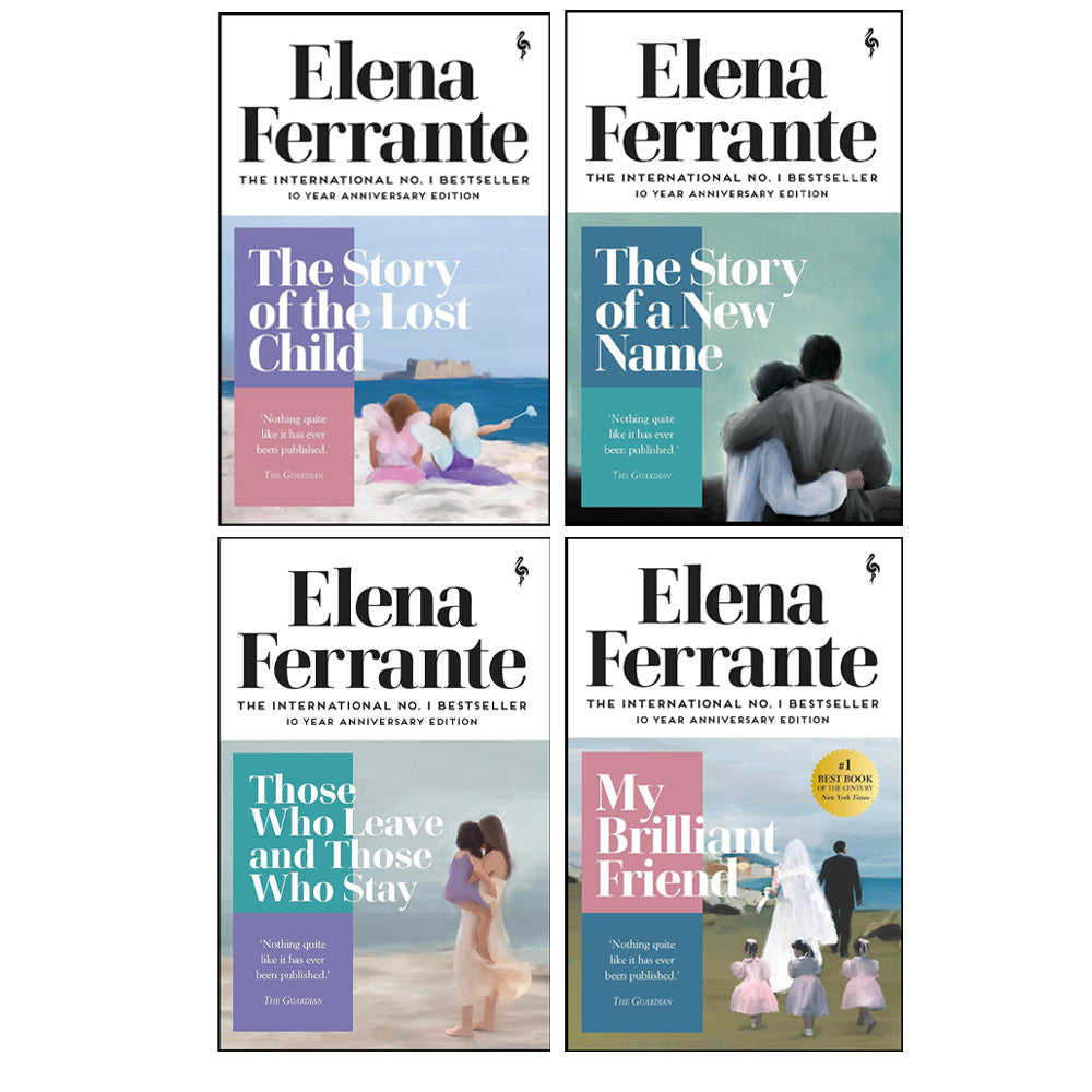 My Brilliant Friend Series Collection – 4 Book Neapolitan Novels Set by Elena Ferrante | Fiction, Italian Literature, Coming of Age, Friendship