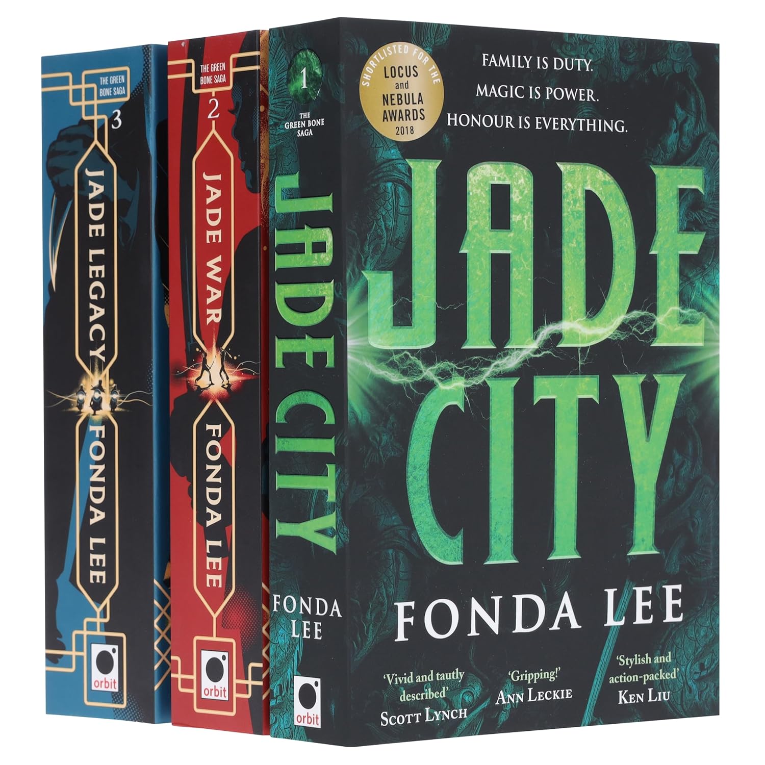 The Green Bone Saga Series – 3-Book Collection by Fonda Lee | Epic Fantasy, Magic, Crime & Action-Packed Adventure (Jade City, Jade War, Jade Legacy)