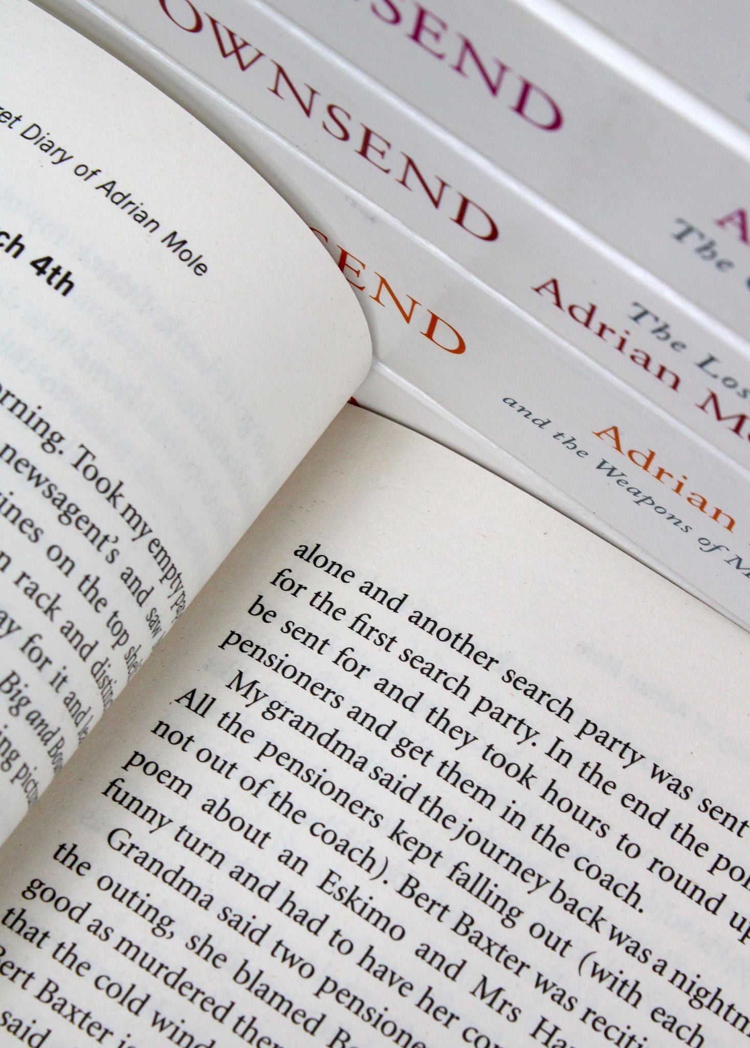 Adrian Mole 8 Book Collection by Sue Townsend – Humorous Coming-of-Age Series, Classic British Comedy for Teens & Adults