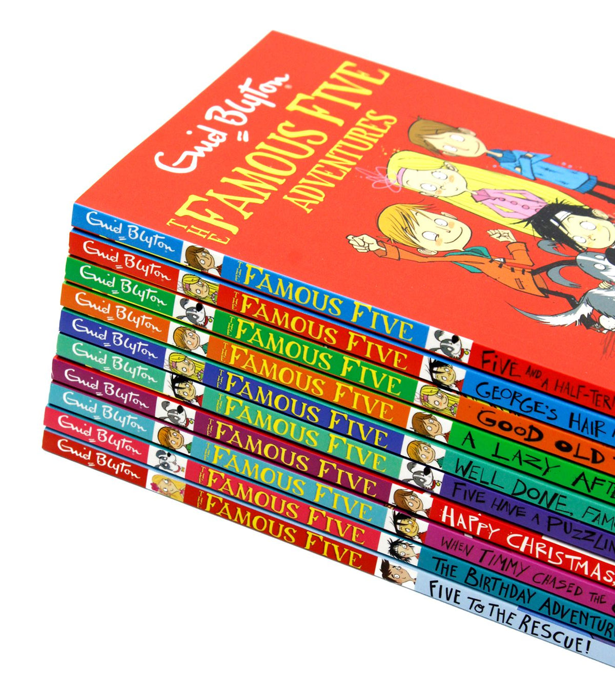 Enid Blyton Famous Five Adventures Short Story Collection 10 Books Box Set |Classic Children's Adventure Stories, Imaginative Fiction & Read-Aloud Fun
