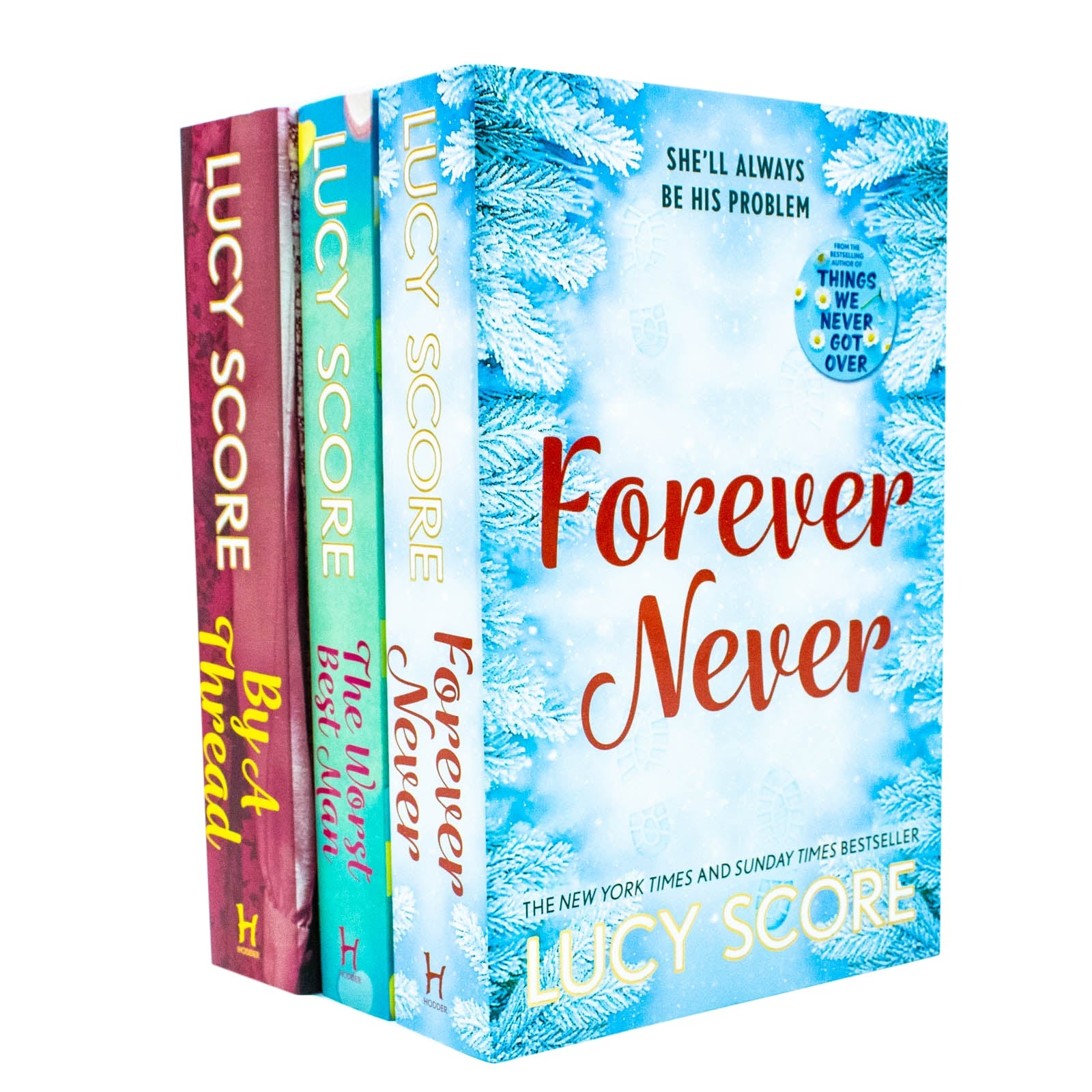 Lucy Score 3 Book Collection Set – The Worst Best Man, By a Thread & Forever Never | Romance Fiction, Love Stories, Humor & Women’s Bestsellers