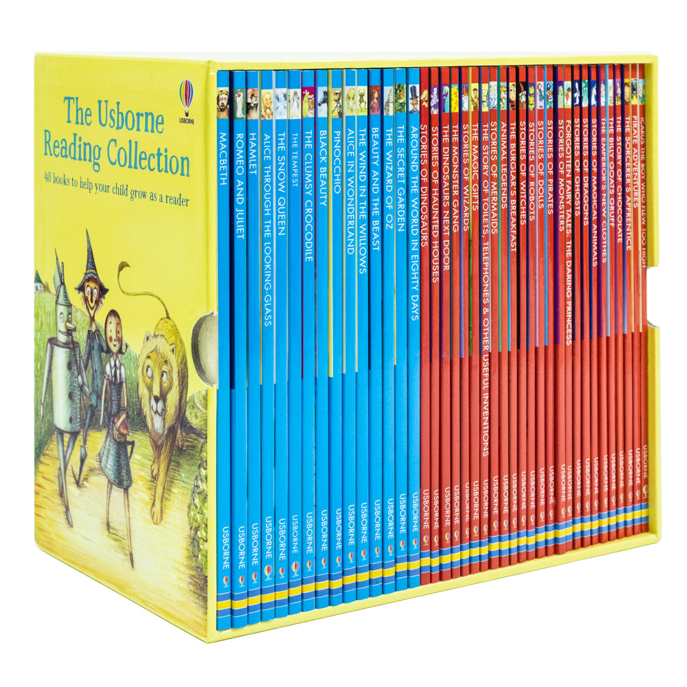 Usborne Reading Library Young Readers 40 Books Box Set (Yellow) |Children's Fiction, Early Learning, Adventure, Education, Fun Stories