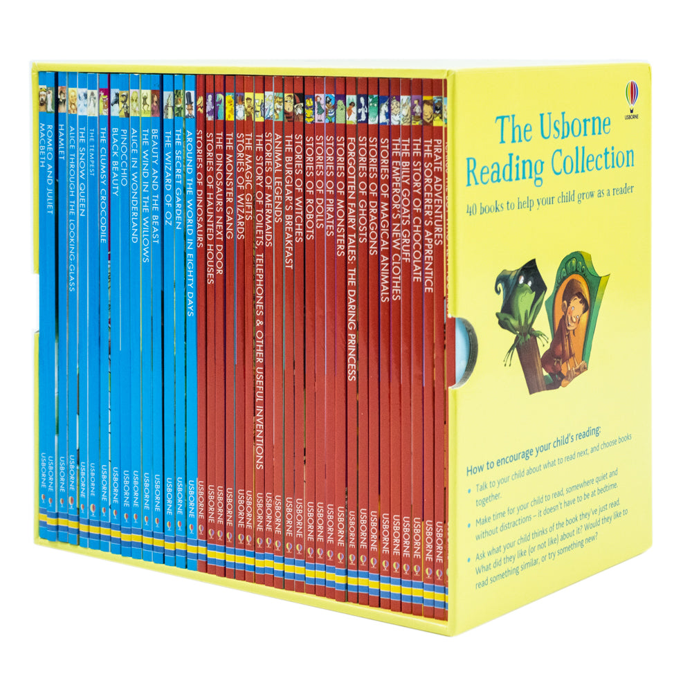 Usborne Reading Library Young Readers 40 Books Box Set (Yellow) |Children's Fiction, Early Learning, Adventure, Education, Fun Stories