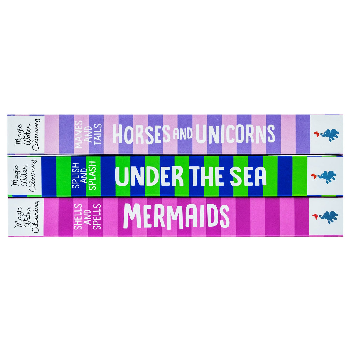 Magic Water Colouring Activity Collection 3 Book Set By Jenny Copper(Horses & Unicorns, Mermaids, Under the Sea)