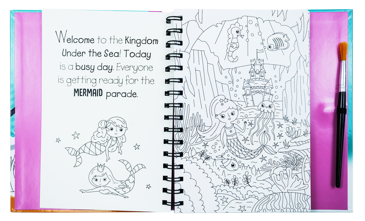 Magic Water Colouring Activity Collection 3 Book Set By Jenny Copper(Horses & Unicorns, Mermaids, Under the Sea)