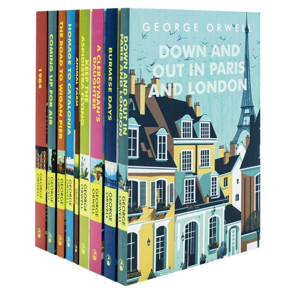 The Greatest Works of George Orwell 9-Book Collection Set | Classic Literature, Dystopian Fiction, 1984, Burmese Days, Homage to Catalonia & More