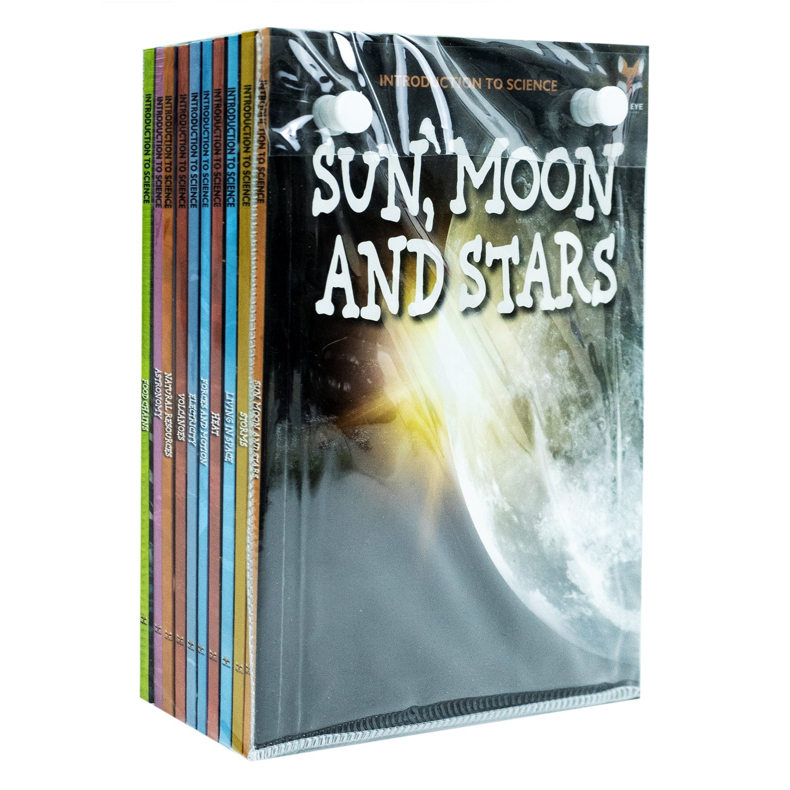 Children's Science Books | Beginner STEM 10 Paperback Book Set: Astronomy, Electricity, Food Chains, Forces, Heat, Storms, Sun, Moon & More (8+ years)