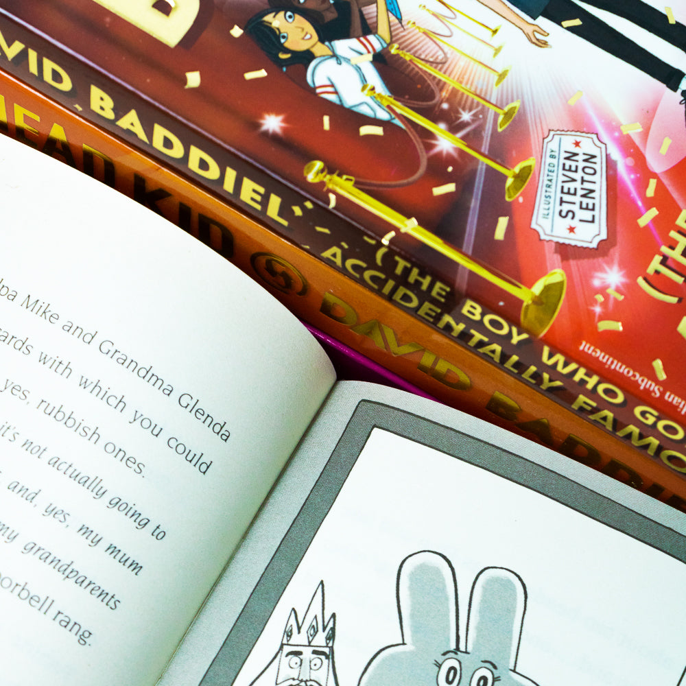 David Baddiel 4-Book Collection Set | Birthday Boy, Taylor Turbochaser, Accidentally Famous, Head Kid | Fun Kids Fiction, Humor & Adventure Stories