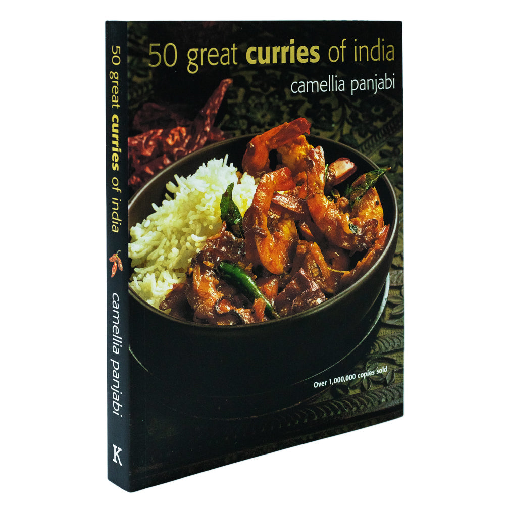 50 Great Curries of India Book by Camellia Panjabi | Authentic Indian Recipes, Spices, Cooking Tips & Global Cuisine for Home Cooks & Food Lovers