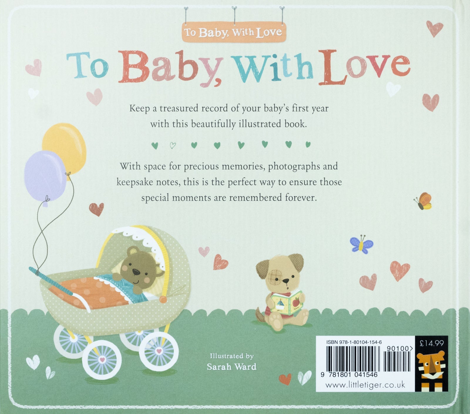 To Baby With Love : A baby record book (Hardback)
