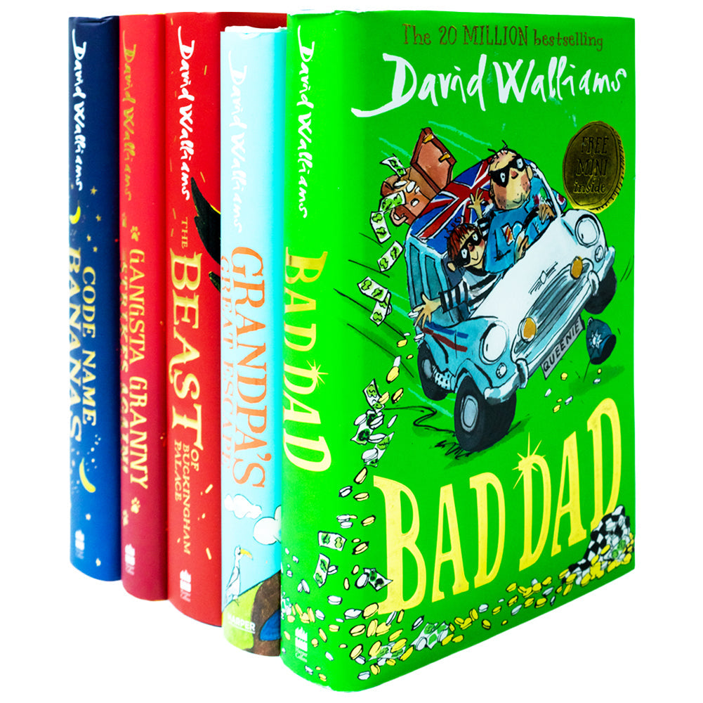 David Walliams 5 Books Set Collection ( Bad Dad, Grandpa's Great Escape, Gangsta Granny, Code Name Bananas,The Beast