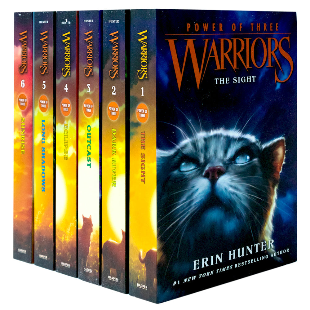 Warriors Cat Power of Three Book 1-6 Series 3 Collection Set By Erin Hunter