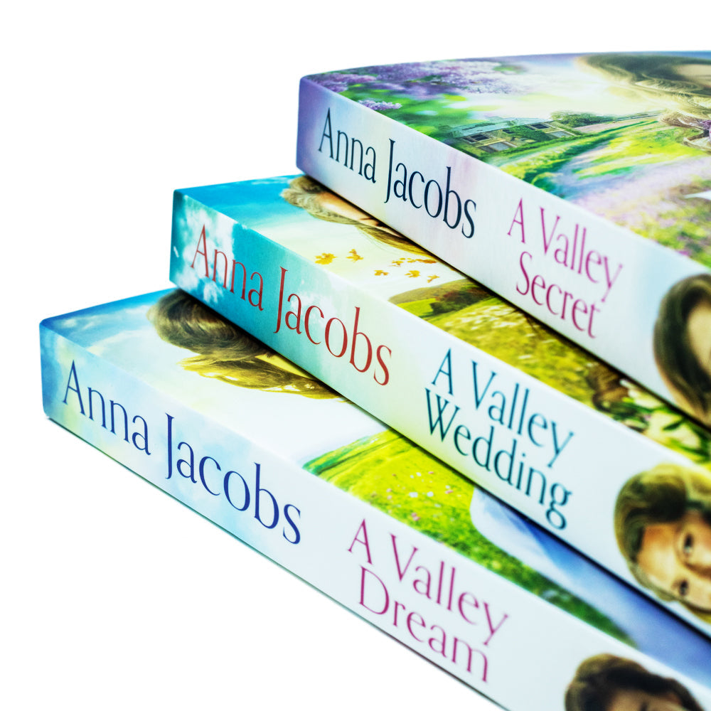 Anna Jacobs Backshaw Moss Series | 3-Book Collection Set – Heartwarming Romance & Fiction Trilogy (A Valley Dream, A Valley Secret, A Valley Wedding)