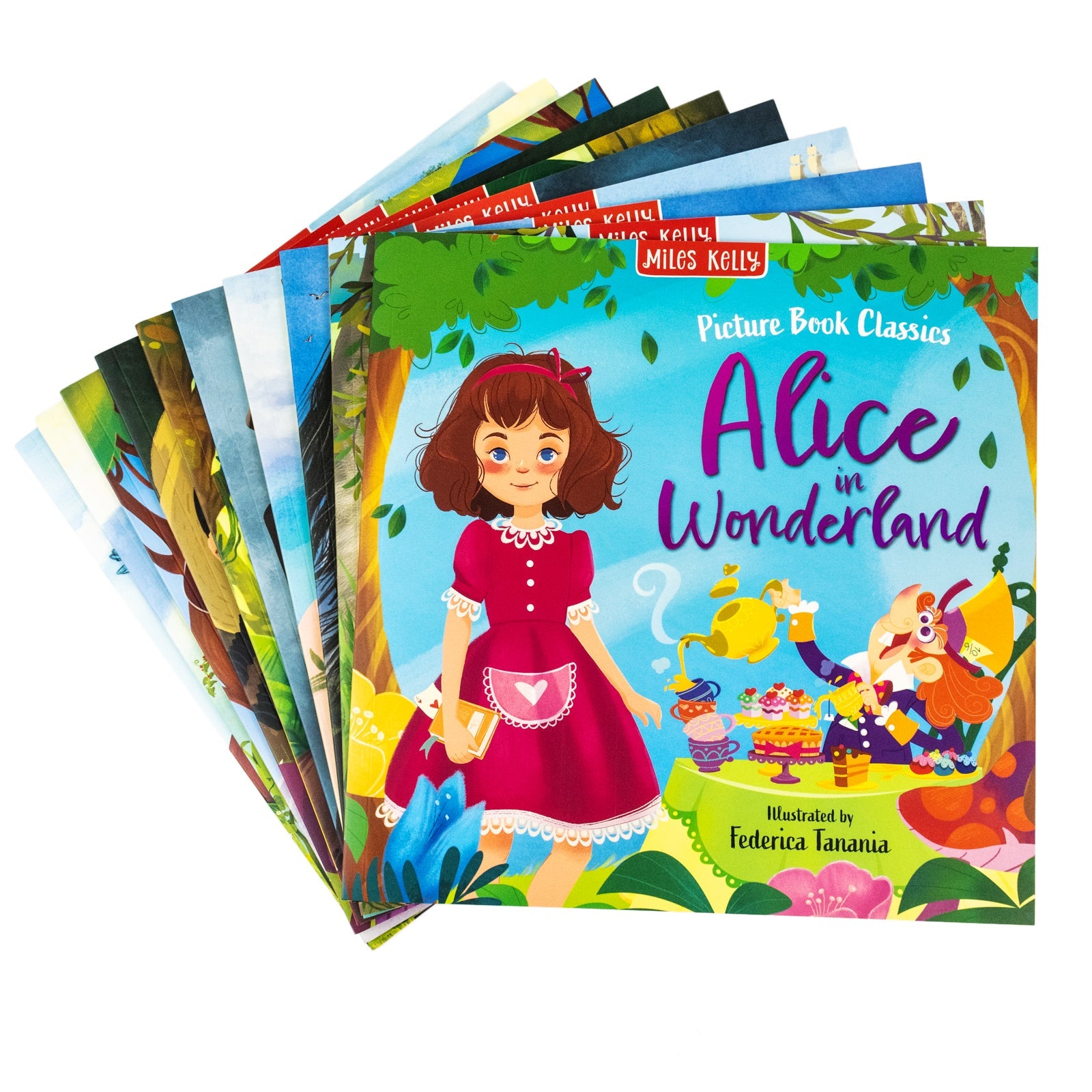 Children Classic Fairytale Bed Time Stories Adventure 10 Picture Books Collection Set - Aladdin Jack And The Beanstalk Peter Pan Snow White The Wizard of Oz and other stories