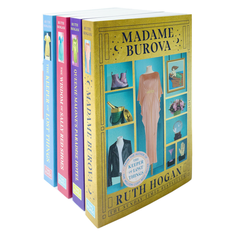 Ruth Hogan 4 Book Set– The Keeper of Lost Things, Sally Red Shoes, Queenie Malone & Madame Burova| Fiction, novels, storytelling, bestseller