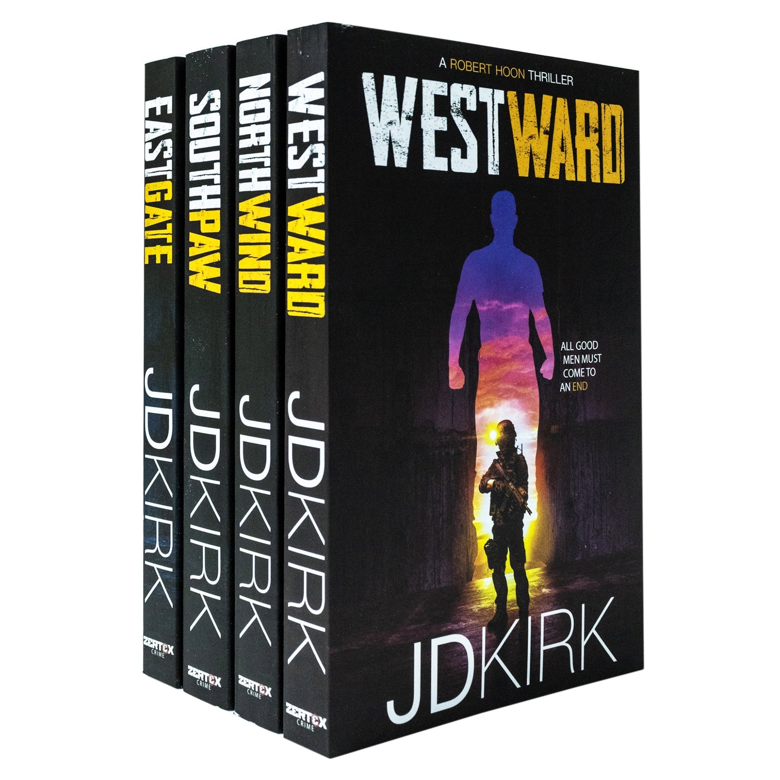 Robert Hoon Thrillers 4-Book Collection Set by JD Kirk | Crime,Mystery & Suspense Series– Northwind, Southpaw,Westward & Eastgate | Gripping Thrillers