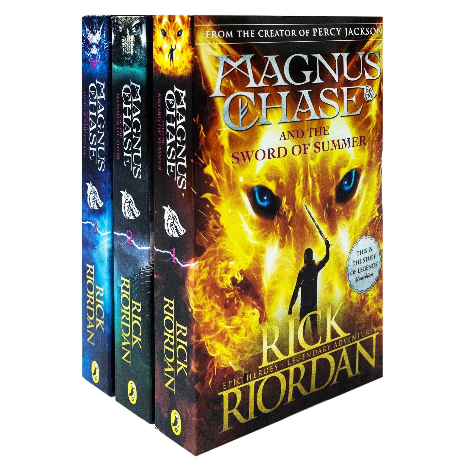 Magnus Chase and the Gods of Asgard Series 3 Book Set by Rick Riordan – Norse Mythology, YA Fantasy, Heroes, Action, Epic Adventure, Paperback