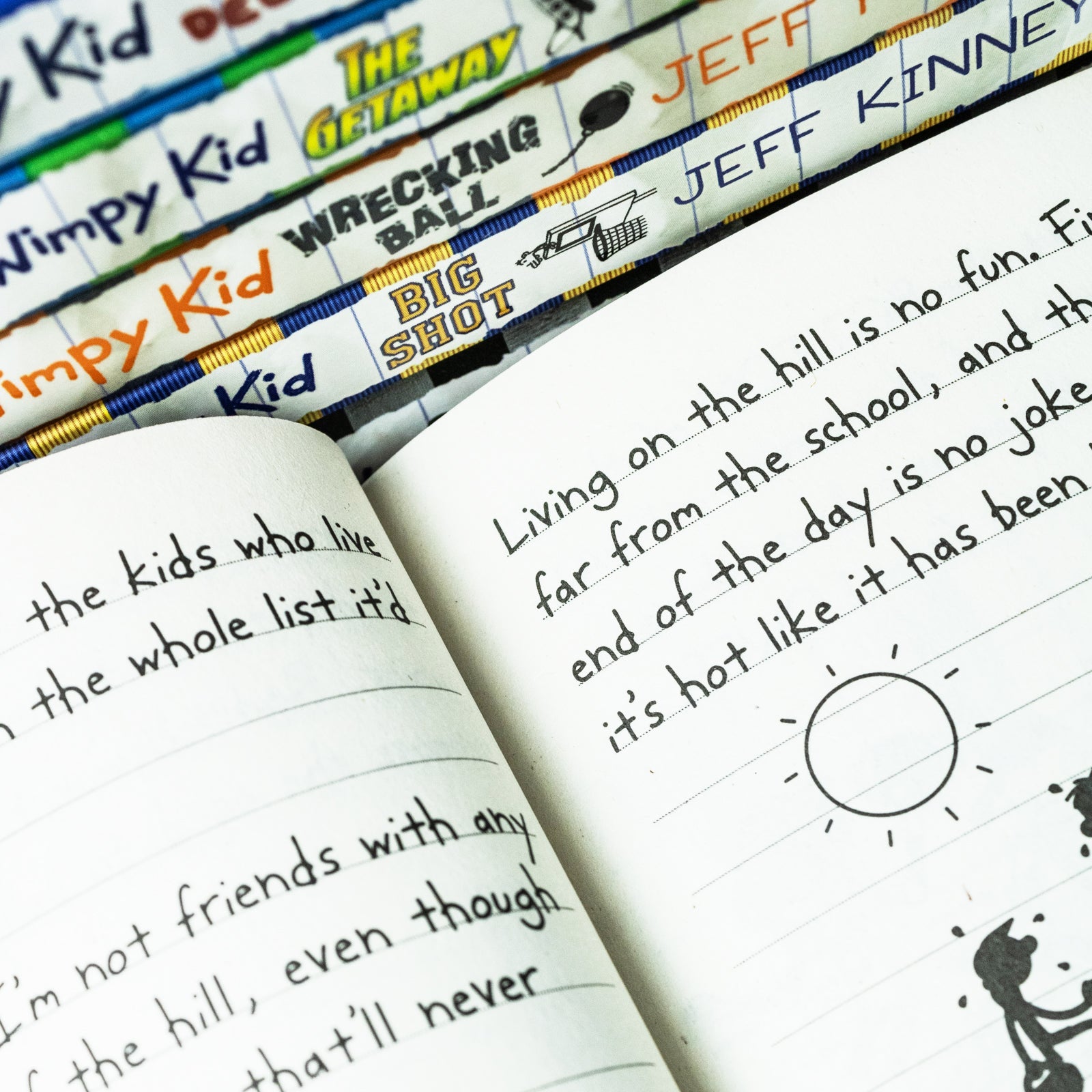 Diary of a Wimpy Kid (Book 12-17) 6 Books Collection Set (The Getaway, The Meltdown, Wrecking Ball, The Deep End, Big Shot & Diper Överlöde