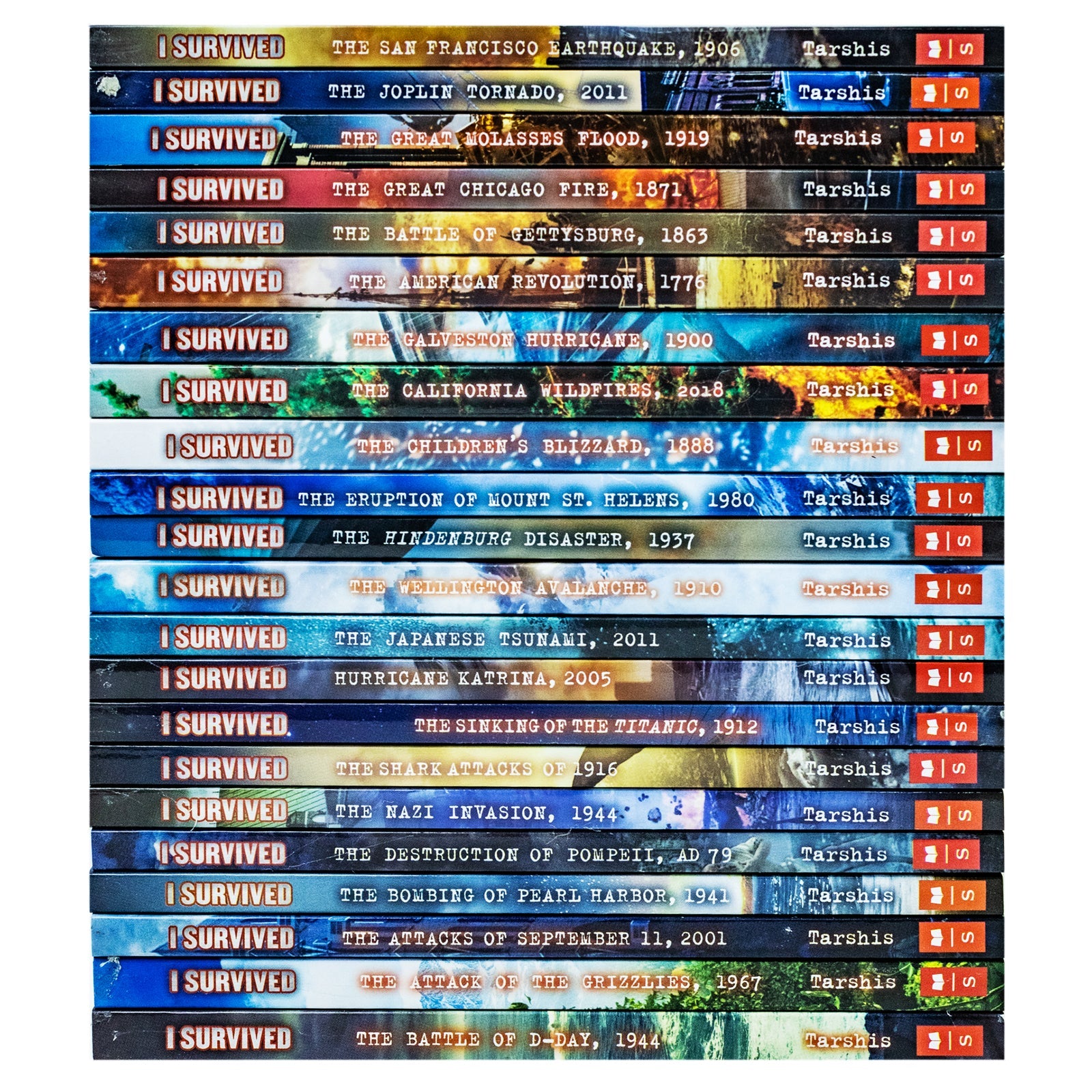 I Survived Series by Lauren Tarshis – 22-Book Collection Set | Thrilling Children's Adventure, Historical Fiction & Survival Stories for Young Readers