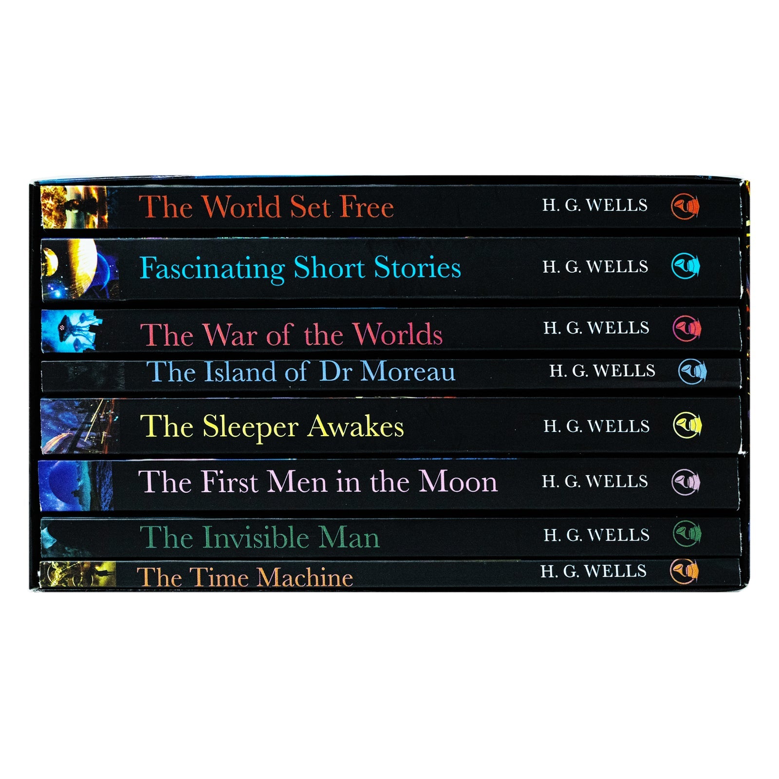 H.G. Wells Book Collection 8-Book Box Set – The War of the Worlds, Time Machine, Invisible Man & More | Classic Sci-Fi Fiction Novels