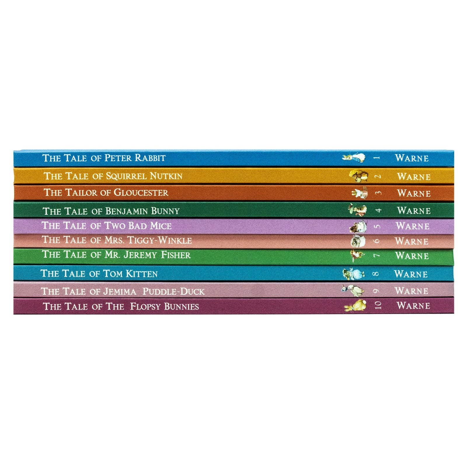 Peter Rabbit 10-Book Box Set by Beatrix Potter – Classic children's books, illustrated bunny tales, bedtime stories, perfect gift for ages 0–6