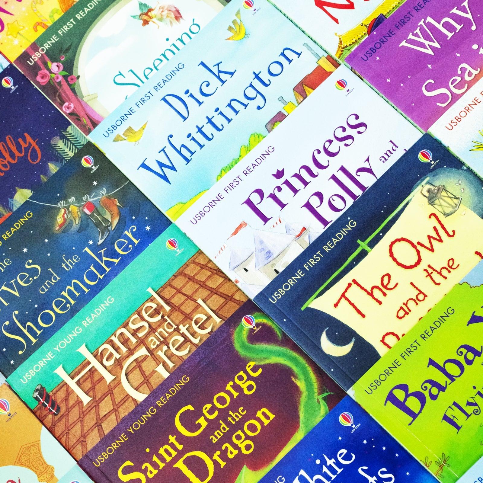 Usborne My Second Reading Library – 50 Books Box Set Collection (Red)| Engaging Children's Books for Learning, Fun & Reading Skills (Age 6+)