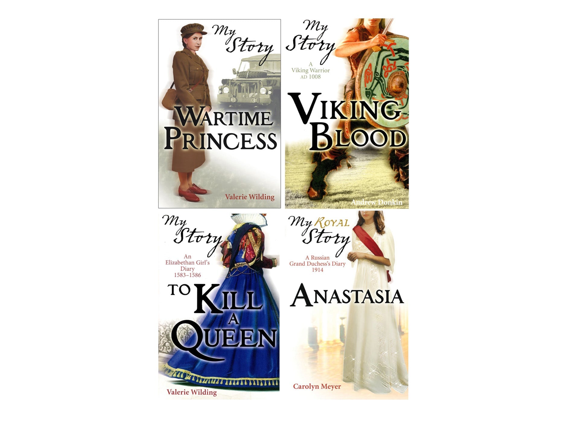 My Story 4 Books Collection Set by Valerie Wilding (Viking Blood, Anastasia, To Kill a Queen, Wartime Princess) | Paperback