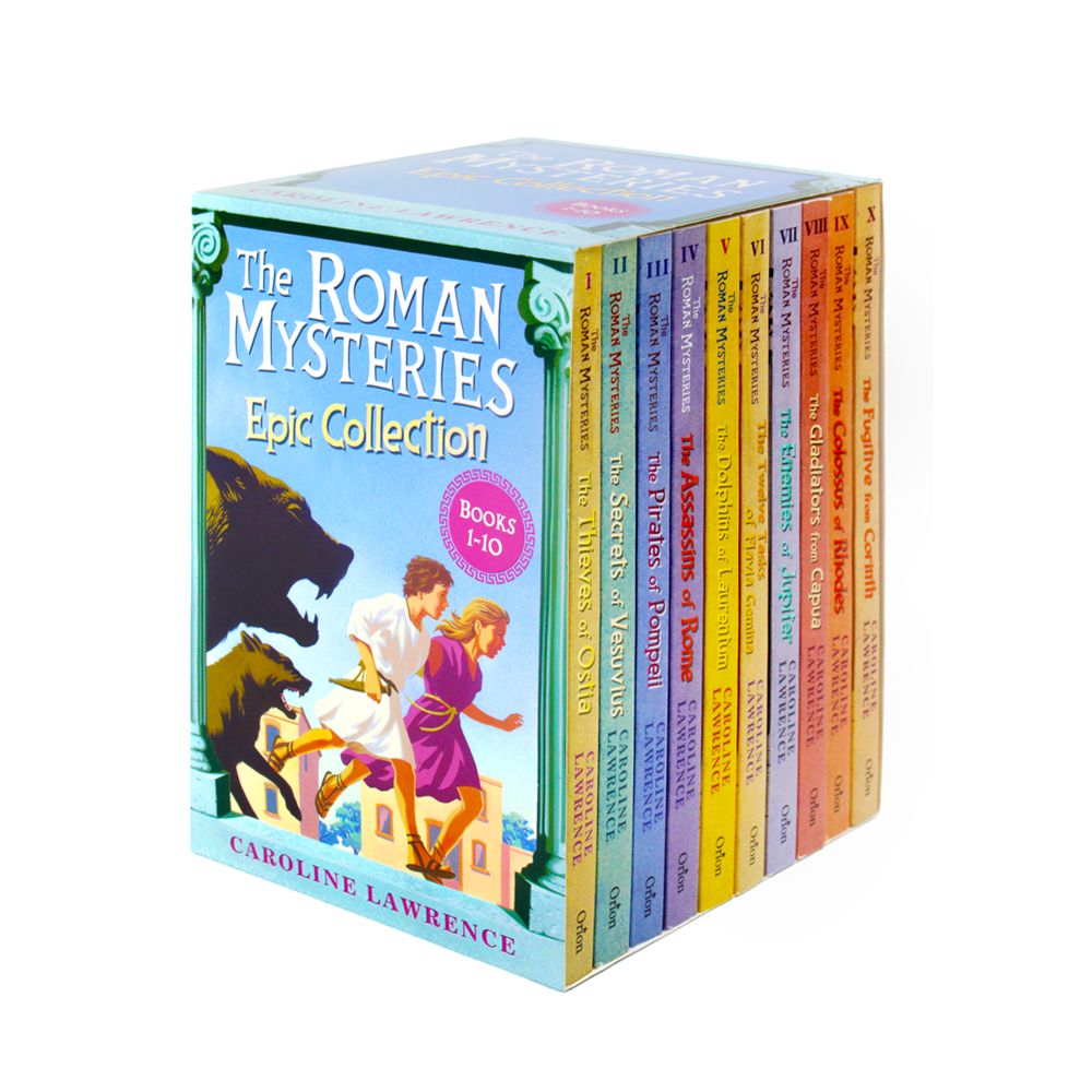 The Roman Mysteries 10-Book Box Set by Caroline Lawrence | Historical Adventure Series for Kids – Mystery, Discovery & Life in the Roman Empire